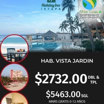 Habitación vista jardín Holiday Inn Ixtapa